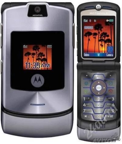 Лот: 466388. Фото: 1. Motorola Razer V3i тёмно синий... Кнопочные мобильные телефоны