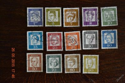 Лот: 5721957. Фото: 1. 14 марок Германии. стандарт, деятели... Марки