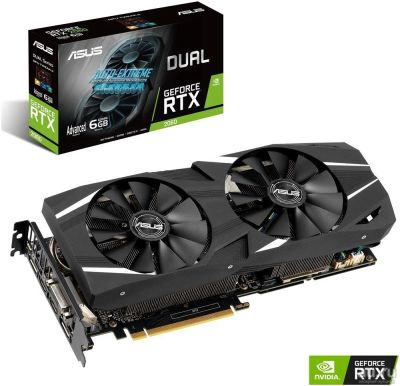 Лот: 13161004. Фото: 1. Видеокарта Asus PCI-E DUAL-RTX2060-A6G... Видеокарты