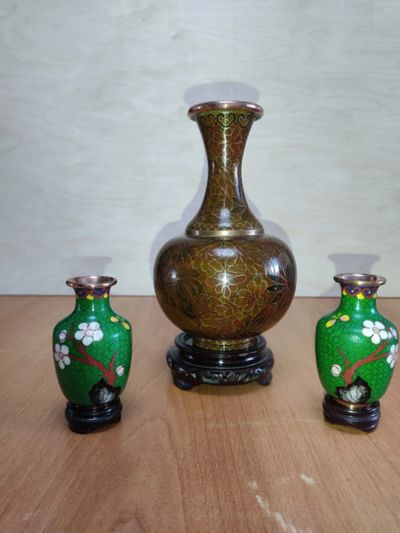 Лот: 20508696. Фото: 1. Китайские вазы клуазоне. Вазы