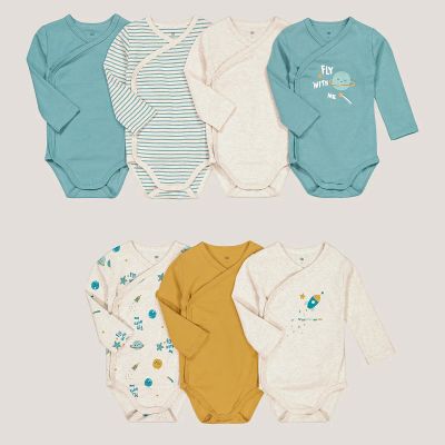 Лот: 24124791. Фото: 1. Комплект из 7 боди для LaRedoute. Ползунки, распашонки, слипы