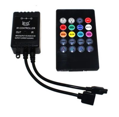 Лот: 10456550. Фото: 1. Музыкальный контроллер rgb ленты... Светодиоды