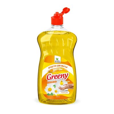Лот: 20583448. Фото: 1. Средство для мытья посуды "Greeny... Бытовая химия