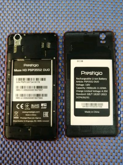 Лот: 18155438. Фото: 1. Смартфон Prestigio Muze H3 PSP3552... Смартфоны