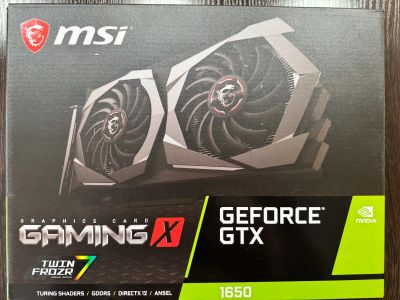 Лот: 25243683. Фото: 1. Видеокарта MSI GeForce GTX 1650... Видеокарты