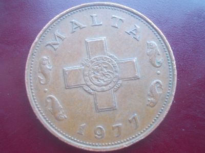 Лот: 11614622. Фото: 1. Мальта 1 цент 1977 год. Америка