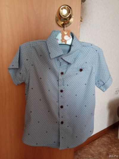 Лот: 13716235. Фото: 1. Детская рубашка на 4 года, новая. Рубашки, блузки, водолазки