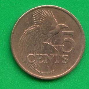 Лот: 8879265. Фото: 1. Тринидад и Тобаго 5 центов 1975... Америка