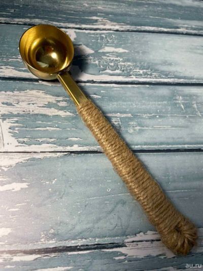Лот: 17219015. Фото: 1. Ложечка ( ложка ) цвет: золото... Печати, штампы, оснастки