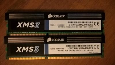 Лот: 10059301. Фото: 1. Corsair CMX4GX3M2A1600C9. Оперативная память