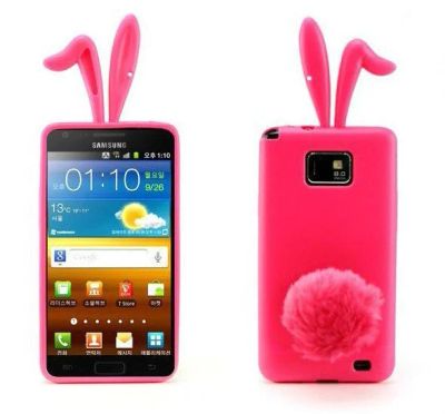 Лот: 3291853. Фото: 1. Силиконовый заяц на Samsung Galaxy... Чехлы, бамперы