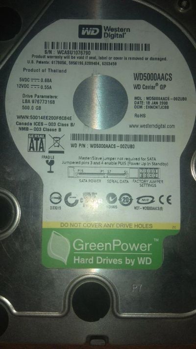Лот: 16068754. Фото: 1. Жесткий диск Western Digital... Жёсткие диски (HDD)