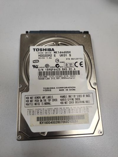 Лот: 19460399. Фото: 1. Ноутбучный жесткий диск 2,5" 160Gb... Жёсткие диски (HDD)