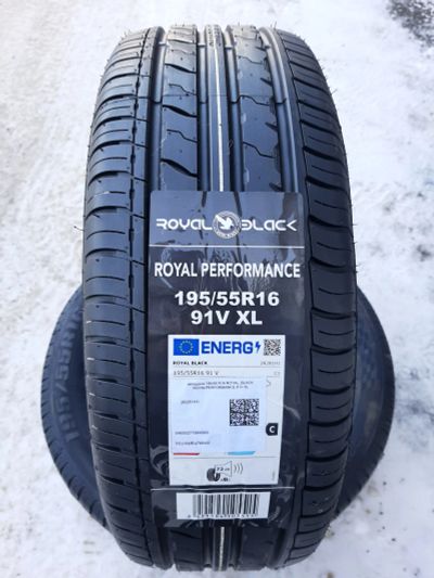 Лот: 25551610. Фото: 1. 195/55 R16 91V "Royal Black Royal... Шины