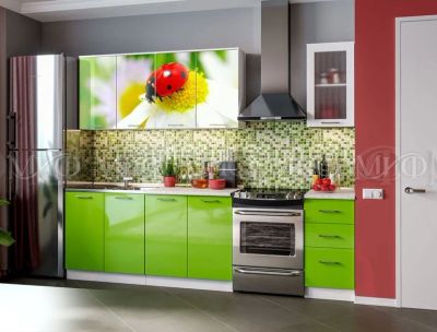 Лот: 12441255. Фото: 1. Кухня ПВХ "Божья коровка" 1,8... Кухонные гарнитуры