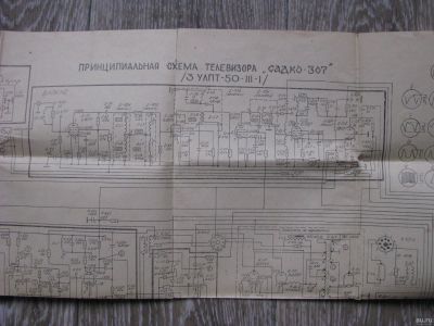 Лот: 18269134. Фото: 1. Документы на телевизор «Садко-307... Документы, ценные бумаги, письма