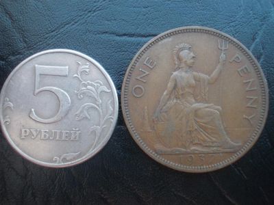 Лот: 3099476. Фото: 1. Пени 1937 год с 1 рубля!. Европа