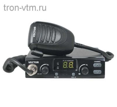 Лот: 10505953. Фото: 1. Автомобильная рация Vektor VT27... Рации, радиостанции