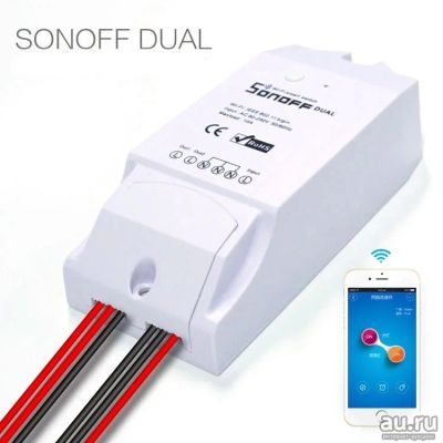 Лот: 17128899. Фото: 1. Sonoff dual r2 wifi реле. Реле, тумблеры, переключатели