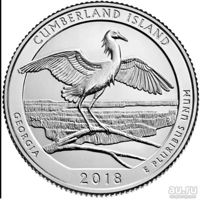 Лот: 12191636. Фото: 1. США 25 центов 2018 года. Снежная... Америка
