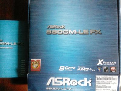 Лот: 10085017. Фото: 1. Материнская плата ASRock 880GM-LE... Материнские платы