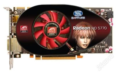 Лот: 1145233. Фото: 1. SAPPHIRE HD5770 1GB GDDR5 PCIE. Видеокарты