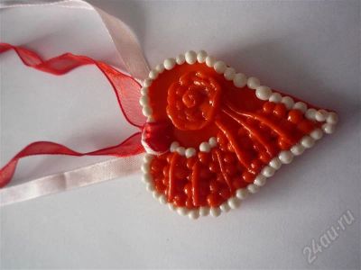 Лот: 530964. Фото: 1. Кулон ручной работы из полимерной... Колье