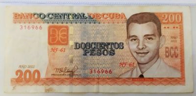 Лот: 21106233. Фото: 1. Куба 200 песо 2022. Америка
