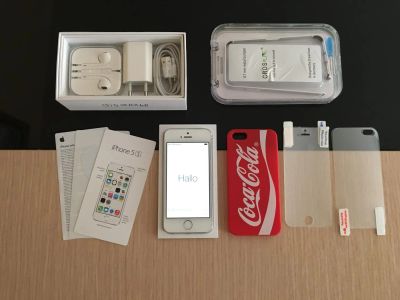 Лот: 6342338. Фото: 1. iPhone 5s, Silver, 16 GB (Model... Смартфоны
