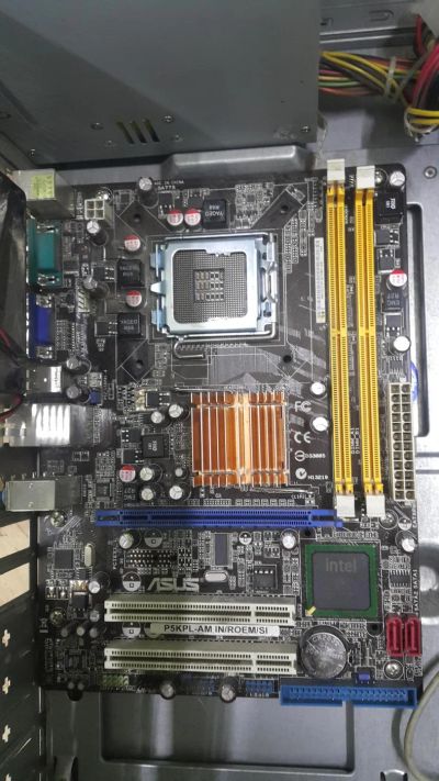 Лот: 10597498. Фото: 1. Материнская плата ASUS P5KPL-AM... Материнские платы
