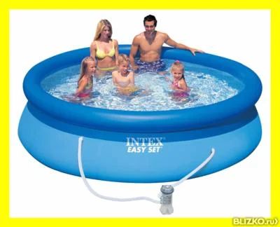 Лот: 7155471. Фото: 1. Надувной бассейн INTEX EasySet... Бассейны, аксессуары и комплектующие