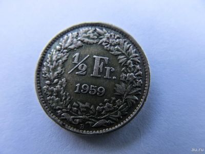 Лот: 17690039. Фото: 1. 1/2 франка 1959 год. Швейцария... Европа