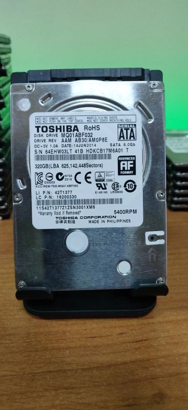 Лот: 22694382. Фото: 1. HDD 320Gb/Toshiba/SATA/2,5"/5400... Жёсткие диски (HDD)