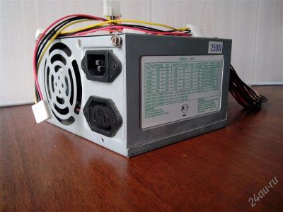 Лот: 2740906. Фото: 1. Блок питания ATX 250W, старого... Корпуса, блоки питания