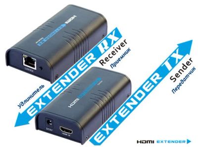 Лот: 10125958. Фото: 1. Удлинитель hdmi по витой паре... Другое (тв и видео)