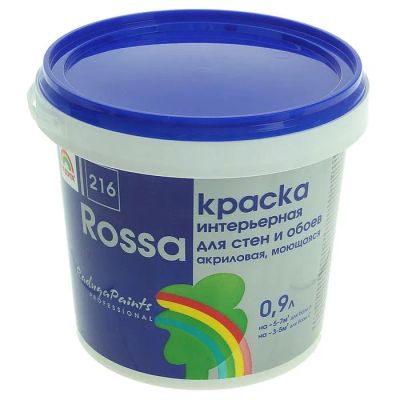 Лот: 19508514. Фото: 1. ROSSA Краска для стен и обоев... Краски, лаки, растворитель