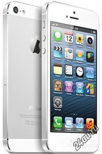 Лот: 4795628. Фото: 1. iphone 5 white 16 гб. Смартфоны