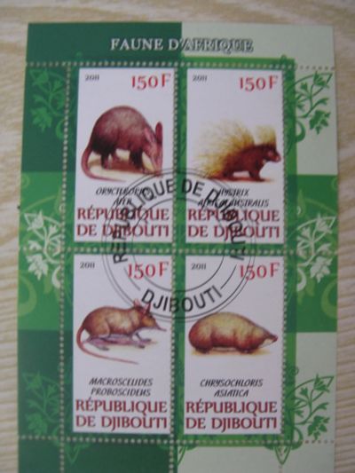 Лот: 16913113. Фото: 1. Марки. Джибути 2011. Фауна Африки... Марки