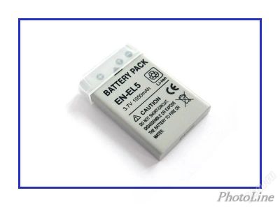 Лот: 2601997. Фото: 1. Аккумулятор EN-EL5 для Nikon 1050mAh... Аккумуляторы, зарядные