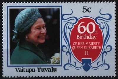 Лот: 8519741. Фото: 1. Тувалу - Елизавета II - 60 лет. Марки