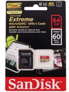 Лот: 6319599. Фото: 1. Карта памяти SanDisk Extreme 64... Карты памяти