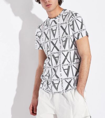 Лот: 16383276. Фото: 1. Футболка Armani Exchange белая. Футболки, поло