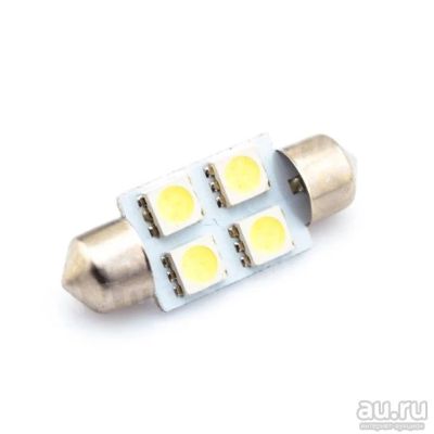 Лот: 14405380. Фото: 1. Лампа светодиодная C5W 36mm 4... Оптика и освещение