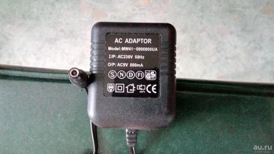 Лот: 9792833. Фото: 1. Блок питания 9 V/0,8 A. Зарядные устройства, блоки питания для бытовой техники