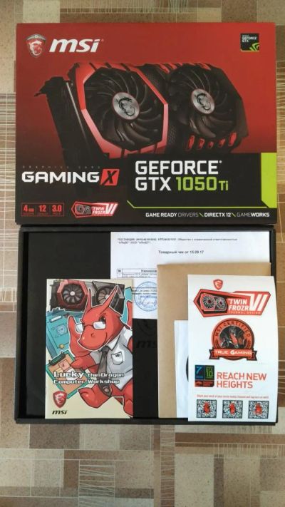 Лот: 11249728. Фото: 1. Видеокарта MSI GTX 1050 Ti Gaming... Видеокарты