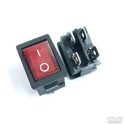 Лот: 13423881. Фото: 1. Переключатель KCD1-104 с подсветкой... Реле, тумблеры, переключатели