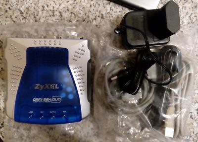 Лот: 10825886. Фото: 1. Модем ZyXEL Omni 56K Duo (Обмен... Другое (периферия)