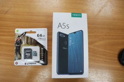 Лот: 18422557. Фото: 1. Смартфон OPPO A5S + новая карта... Смартфоны