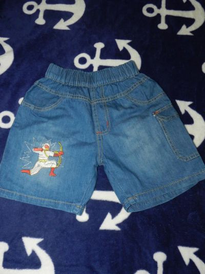 Лот: 10428860. Фото: 1. джинсовые шортики, Вьетнам (116-122... Брюки, шорты, джинсы