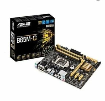 Лот: 20732132. Фото: 1. Материнская плата ASUS B85M-G... Материнские платы